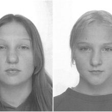 Pareigūnai ieško dingusių paauglių Miglės ir Mėjos: merginos gali būti Šiauliuose