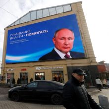 V. Putinas paragino rusus parodyti patriotizmą ir balsuoti