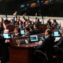 Honkongo įstatymų leidėjai priėmė naują nacionalinio saugumo įstatymą