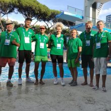 Atstovavo: Italijoje vykusiame Europos veteranų čempionate jėgas išbandė ir Lietuvos šuolininkai į vandenį.