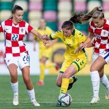 Dešimt rungtynių Lietuvos moterų futbolo rinktinei – į patirties bagažą