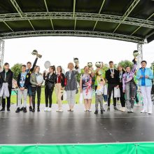 „Olimpinė diena“ Kauno Santakos parke: pasveikino žaidynių nugalėtojus