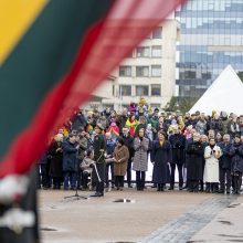 Keli tūkstančiai žmonių Vilniuje susirinko švęsti Nepriklausomybės atkūrimo