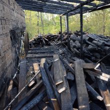 Alytuje liepsnojo garažas, sudegė stogas: įtariamas padegimas