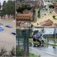 Italijoje potvynių aukų skaičius padidėjo iki 14