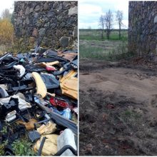 Iš sklypo Panevėžio rajone išvežtos po automobilių ardymo veiklos susidariusios atliekos