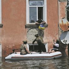 Po Kachovkos užtvankos sprogimo – potvynis ir grėsmingos seklumos