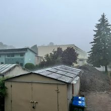 Kruša ir smarkus lietus nuplovė dalį Lietuvos: kur dar tikėtis audros?