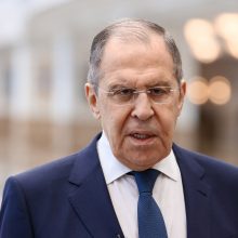 S. Lavrovas: tarp Rusijos ir Vakarų leidžiasi nauja geležinė uždanga