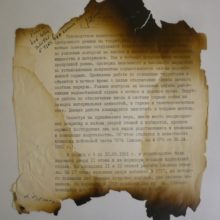Restauruoti apdegę komunistų partijos ir kitų prosovietinių organizacijų dokumentai