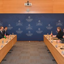 G. Landsbergis susitiko su Azerbaidžano parlamento pirmininke S. Gafarova