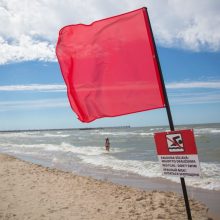 Besiveržiantiems maudytis esant raudonai vėliavai duoda pasiūlymą: antrąsyk to kartoti nesinorės