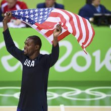 Čempionas: K.Durantas su JAV rinktine yra iškovojęs Londono ir Rio de Žaneiro žaidynių aukso medalius.
