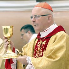 Sukaktis: kardinolas S.Tamkevičius sako esąs be galo dėkingas Viešpačiui už 60 kunigystės metų.