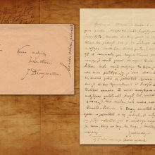  Artefaktas: J.Jablonskio laiškas, adresuotas J.Damijonaičiui. Kaunas, 1919 m. rugsėjo 21 d.