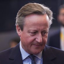 D. Cameronas: jei V. Putinas nebus sustabdytas Ukrainoje, jis grįš „pasiimti daugiau“
