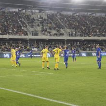 Kauno S. Dariaus ir S. Girėno stadione įvyko Lietuvos ir FIFA futbolo legendų rungtynės
