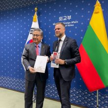 G. Landsbergis: Lietuva palaikytų sankcijų Šiaurės Korėjai stiprinimą