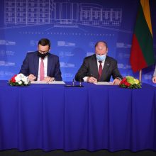 Lietuvos ir Lenkijos vyriausybės žada paramą Baltarusijos žmonėms