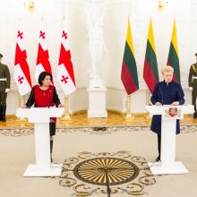 Gruzijos prezidentė: kelyje į ES ir NATO esame ir ambicingi, ir realistiški