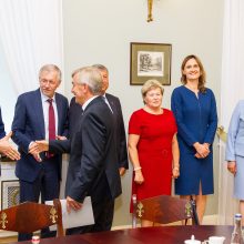 Seimo valdyba susitiko su G. Nausėda aptarti būsimų darbų