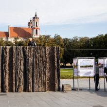 Lukiškių aikštėje iškilo „Laisvės kalvos“ maketas: įvertinkite vaizdą