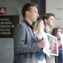 Protestavo jaunieji konservatoriai: valdantieji tyčiojasi iš valstybės ateities