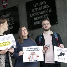 Protestavo jaunieji konservatoriai: valdantieji tyčiojasi iš valstybės ateities
