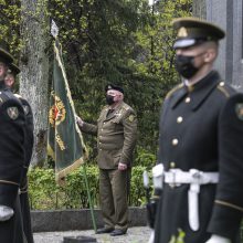 Vilniuje pašventintas paminklas paskutiniam partizanui – A. Kraujeliui-Siaubūnui