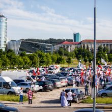 Šeimos maršo protesto akcija prie Seimo tęsiasi: mitinguotojų gretos išretėjo