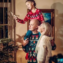 Klaipėdiečio kalėdine staigmena šeimai gali pasigrožėti visa Lietuva