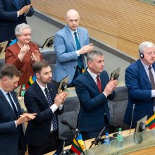 Į Seimą kreipėsi V. Zelenskis: Lietuva pirmoji atėjo į pagalbą Ukrainai