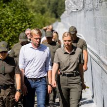Ministrė: modernia sienos stebėjimo sistema padengta daugiau nei pusė sienos su Baltarusija