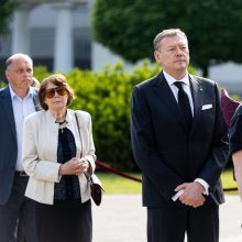 G. Nausėda: A. Adamkienė Lietuvai dovanojo eleganciją, pagarbą, labdarystės tradicijas