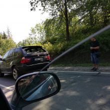 Vilniuje susidūrė du automobiliai, keleivė išvežta į ligoninę