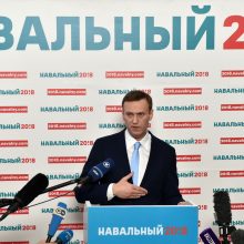 A. Navalnas suimtas per protestus prieš V. Putiną ir „pseudorinkimus“