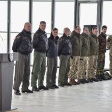Išlydėti Danijos kariai: baigė NATO oro policijos misiją Baltijos šalyse