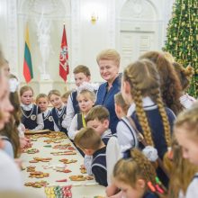 Į Prezidentūrą sugužėjo kaimyninėse šalyse gyvenančių lietuvių vaikai