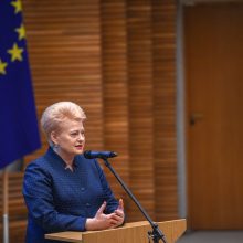 D. Grybauskaitė pasveikino Vyriausybę su 100-uoju gimtadieniu