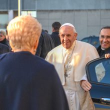 Į Estiją išvykstantis popiežius atsisveikino su Lietuva