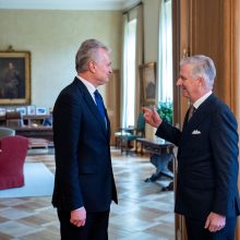 G. Nausėda susitiko su Belgijos karaliumi: aptarė bendradarbiavimą gynybos ir saugumo klausimais