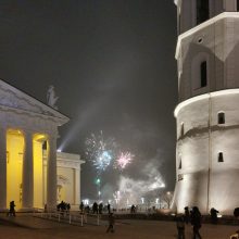 Vilnius Naujuosius metus sutiko apytuštėmis aikštėmis