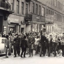 ntisovietinės manifestacijos, kilusios po R. Kalantos žūties, dalyviai Kauno Laisvės alėjoje. 1972 m. gegužės 18 d. 
