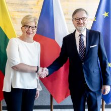 I. Šimonytė su Čekijos kolega aptarė Ukrainos perspektyvas dėl NATO