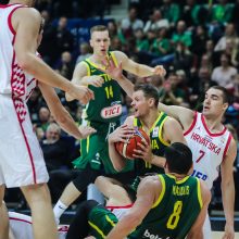 Lietuvos krepšinio rinktinė nepaliko vilčių kroatams