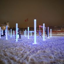 Į Lukiškių aikštę sugrįš fontanas – šviesos ir stiklo instaliacija