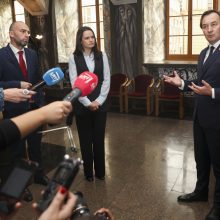 VU rektorius S. Cichanouskajai įteikė deklaraciją dėl pagalbos baltarusių studentams