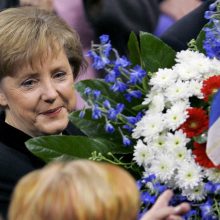 A. Merkel 15-ojo kancleriavimo jubiliejaus proga – ir sveikinimai, ir kandžios replikos