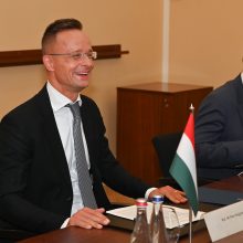 G. Landsbergis su Vengrijos ministru aptarė bendradarbiavimą kovoje su nelegalia migracija