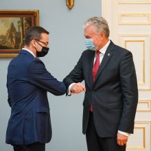 G. Nausėda susitiko su Lenkijos premjeru: aptarė situaciją Baltarusijoje
